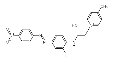 1-[2-[[2-chloro-4-[(4-nitrophenyl)azo]phenyl]amino]ethyl]-4-methylpyridinium hydroxide picture