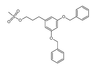 3-(3,5-dibenzyloxyphenyl)-1-methanesulphonyloxypropane Structure