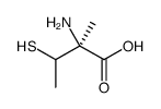 (2S)-2-amino-2-methyl-3-sulfanylbutanoic acid结构式