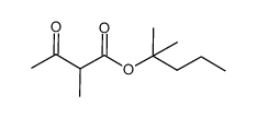 1,1-dimethylbutyl 2-methyl-3-oxobutanoate结构式