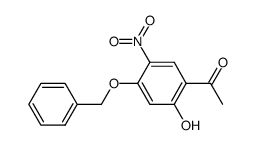 1-(4-benzyloxy-2-hydroxy-5-nitro-phenyl)-ethanone结构式