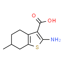 2-amino-4,5,6,7-tetrahydro-6-Methylbenzo[b]thiophene-3-carboxylic acid Structure