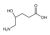 (4R)-5-amino-4-hydroxypentanoic acid结构式