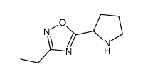 3-ethyl-5-pyrrolidin-2-yl-1,2,4-oxadiazole(SALTDATA: FREE) Structure