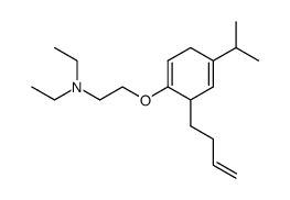 N,N-Diethyl<6-(3-butenyl)-4-isopropyl-1,4-cyclohexadienyl>oxyethylamin结构式