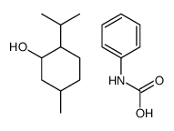 5-methyl-2-propan-2-ylcyclohexan-1-ol,phenylcarbamic acid Structure