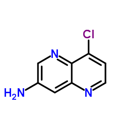 8-Chloro-1,5-naphthyridin-3-amine Structure