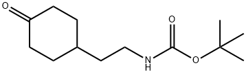 tert-butyl 2-(4-oxocyclohexyl) ethylcarbamate Structure