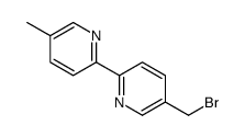 2-[5-(bromomethyl)pyridin-2-yl]-5-methylpyridine structure