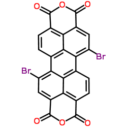 1,7-二溴-3,4,9,10-苝四羧基双酐结构式