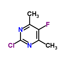 2-Chloro-5-fluoro-4,6-dimethylpyrimidine structure