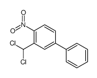 2-(dichloromethyl)-1-nitro-4-phenylbenzene结构式