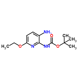 2-Methyl-2-propanyl (3-amino-6-ethoxy-2-pyridinyl)carbamate picture