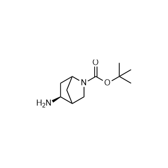 (5S)-5-氨基-2-氮杂双环[2.2.1]庚烷-2-羧酸叔丁酯结构式