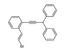 1-(2-(2(E)-bromoethenyl)phenyl)-3,3-diphenylpropyne结构式