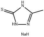 3h-1,2,4-triazole-3-thione, 1,2-dihydro-5-methyl-, sodium salt (1:2)结构式