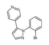 4-(1-(2-BROMOPHENYL)-1H-PYRAZOL-5-YL)PYRIDINE structure