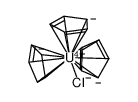 tris(cyclopentadienyl)chlorouranium(IV) Structure