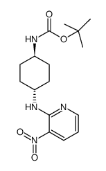 (1R,4R)-[4-(3-Nitro-pyridin-2-ylamino)-cyclohexyl]-carbamic acid tert-butyl ester结构式