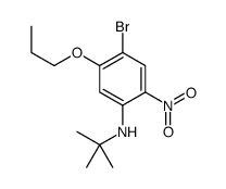 4-Bromo-N-(tert-butyl)-2-nitro-5-propoxyaniline结构式