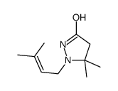 5,5-dimethyl-1-(3-methylbut-2-enyl)pyrazolidin-3-one结构式