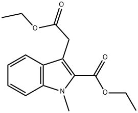 3-(2-乙氧基-2-氧乙基)-1-甲基吲哚-2-羧酸乙酯图片