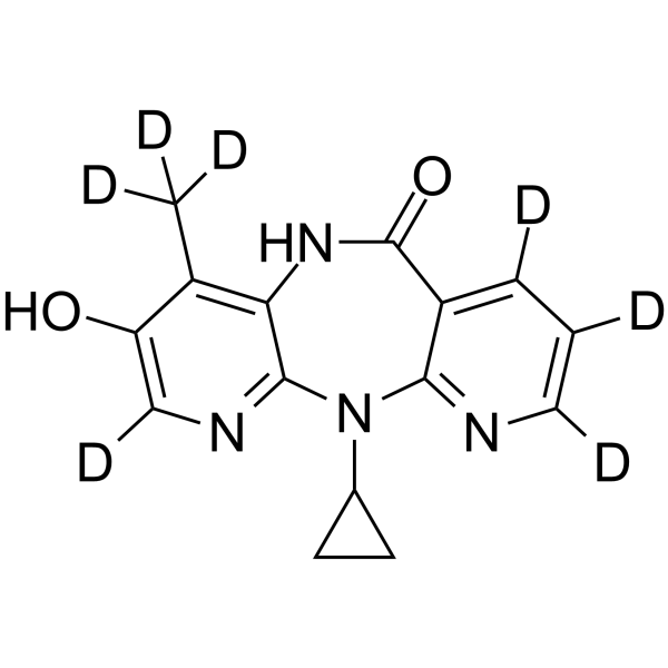 3-Hydroxy Nevirapine-d7结构式