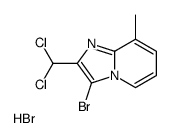 3-溴-2-二氯甲基-8-甲基-咪唑并[1,2-a]吡啶氢溴酸结构式