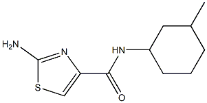 4-Thiazolecarboxamide, 2-amino-N-(3-methylcyclohexyl)- Structure