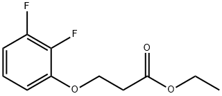 Ethyl 3-(2,3-difluoro-phenoxy)propanoate结构式