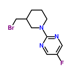 2-(3-Bromomethyl-piperidin-1-yl)-5-fluoro-pyrimidine图片