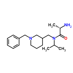 N-[(1-Benzyl-3-piperidinyl)methyl]-N-isopropyl-L-alaninamide Structure