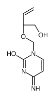 4-amino-1-[[(2S)-1-hydroxybut-3-en-2-yl]oxymethyl]pyrimidin-2-one结构式