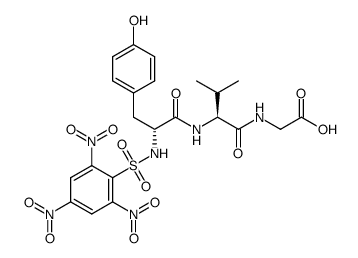 TNP-D-Tyr-L-Val-Gly结构式