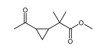 methyl 2-(2-acetylcyclopropyl)-2-methylpropanoate Structure