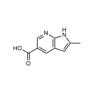 2-Methyl-1H-pyrrolo[2,3-b]pyridine-5-carboxylicacid Structure