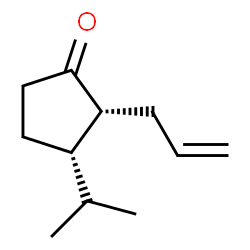 Cyclopentanone, 3-(1-methylethyl)-2-(2-propenyl)-, cis- (9CI)结构式