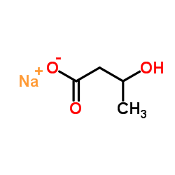 3-Hydroxybutyric acid sodium structure