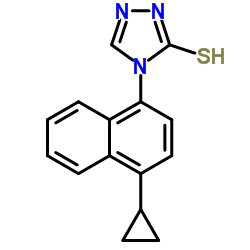 4-(4-cyclopropylnaphthalen-1-yl)-4H-1,2,4-triazole-3-thiol picture