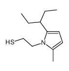 2-(2-methyl-5-pentan-3-yl-pyrrol-1-yl)ethanethiol结构式