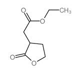 3-Furanacetic acid,tetrahydro-2-oxo-, ethyl ester结构式