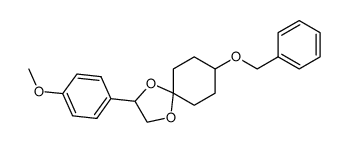 8-(benzyloxy)-2-(4-methoxyphenyl)-1,4-dioxaspiro[4.5]decane结构式