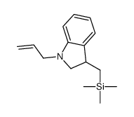 trimethyl-[(1-prop-2-enyl-2,3-dihydroindol-3-yl)methyl]silane Structure