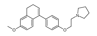 1-{2-[4-(6-METHOXY-3,4-DIHYDRO-1-NAFTYL)FENOXY]ETHYL}PYRROLIDINE structure