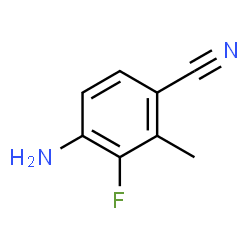 4-氨基-3-氟-2-甲基苯腈结构式