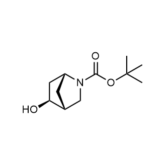 (1R,4R,5S)-5-羟基-2-氮杂双环[2.2.1]庚烷-2-羧酸叔丁酯结构式