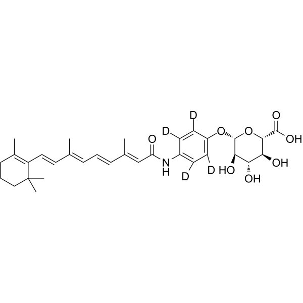 Fenretinide glucuronide-d4结构式