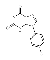 1H-Purine-2,6-dione,9-(4-chlorophenyl)-3,9-dihydro- picture