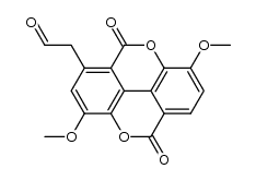 3,8-dimethoxy-1-(2-oxoethyl)[1]benzopyrano[5,4,3-cde][1]benzopyran-5,10-dione Structure