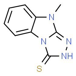 9-methyl-2,9-dihydro-3H-benzo[4,5]imidazo[2,1-c][1,2,4]triazole-3-thione结构式